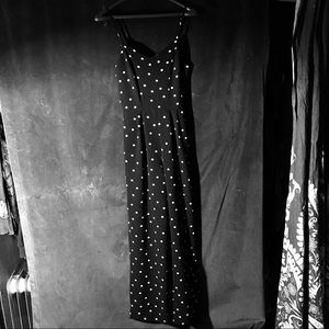 Monteau Los Angeles B&W polka dot one piece